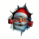 quadro natalino "Papai Noel invadiu!" 🎅 Decoração divertida para casa nas festas de fim de ano 🎄