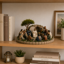 ✨ Jesus Entre os 12 Discípulos — Escultura Artesanal 🙏