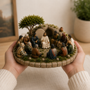 ✨ Jesus Entre os 12 Discípulos — Escultura Artesanal 🙏