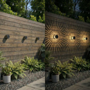 🌙 Acende Sozinha: Luz Solar Mandala que Encanta Qualquer Ambiente 💡 – Kit 4 Peças 🧡