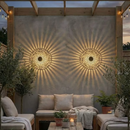 🌙 Acende Sozinha: Luz Solar Mandala que Encanta Qualquer Ambiente 💡 – Kit 4 Peças 🧡