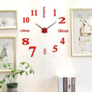 🔥 Promoção de último dia 49% de desconto ⏰ Relógio decorativo com decalque de parede 3D