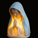 ✝️ Luminária Cristã de Oração com Luz Suave ✝🧡