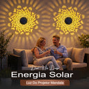 🌙 Acende Sozinha: Luz Solar Mandala que Encanta Qualquer Ambiente 💡 – Kit 4 Peças 🧡