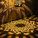 🌙 Acende Sozinha: Luz Solar Mandala que Encanta Qualquer Ambiente 💡 – Kit 4 Peças 🧡