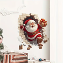 quadro natalino "Papai Noel invadiu!" 🎅 Decoração divertida para casa nas festas de fim de ano 🎄